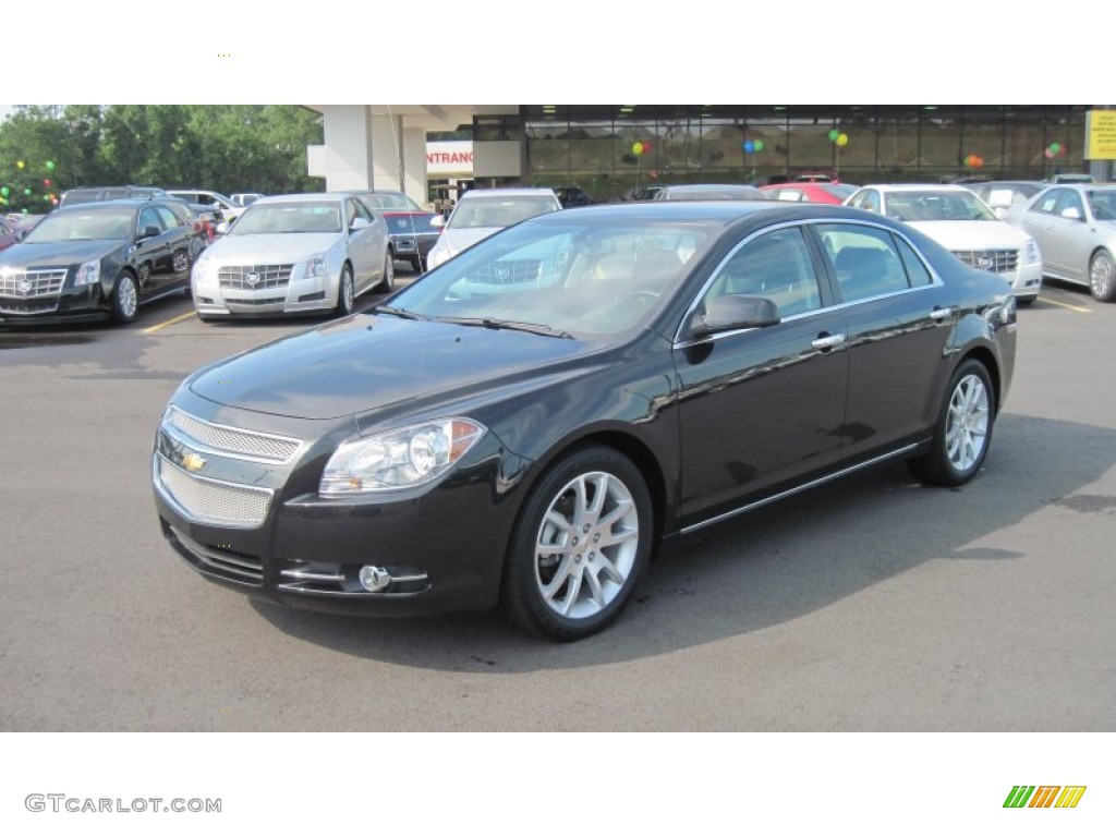 2010 Malibu LTZ Sedan - Black Granite Metallic / Ebony photo #1