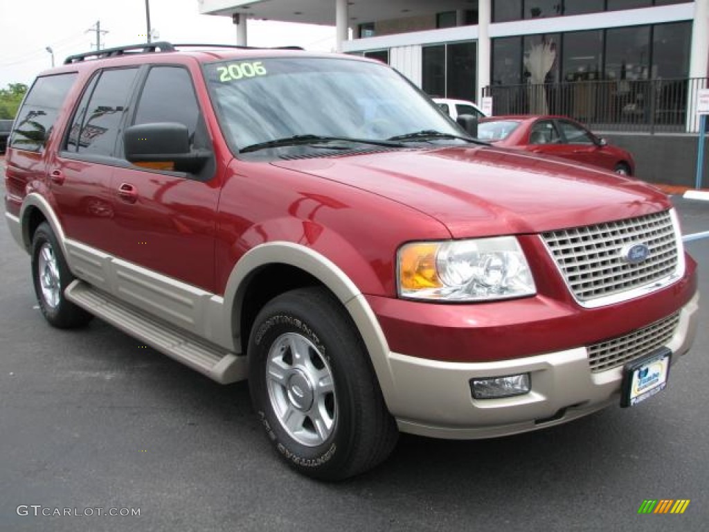 2006 Expedition Eddie Bauer - Redfire Metallic / Medium Parchment photo #1