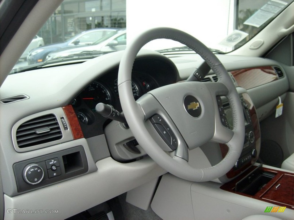 2011 Chevrolet Avalanche LTZ Dark Titanium/Light Titanium Steering Wheel Photo #51180387