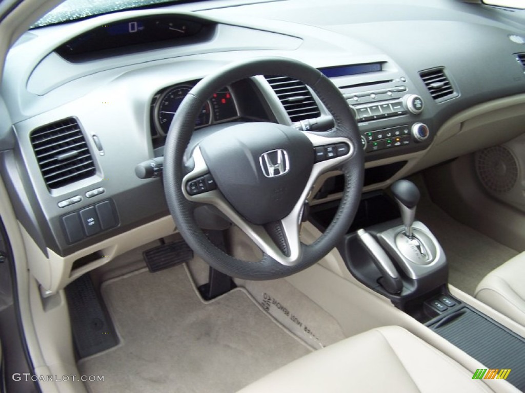 Beige Interior 2010 Honda Civic EX-L Sedan Photo #51182892
