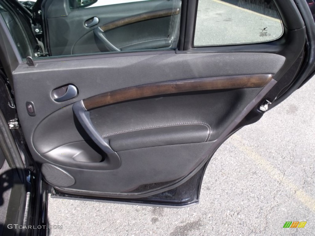 2007 Saab 9-5 Aero SportCombi Wagon Black Door Panel Photo #51183141