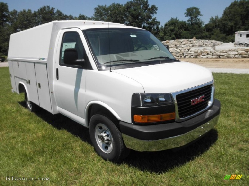 Summit White 2011 GMC Savana Cutaway 3500 Commercial Utility Truck Exterior Photo #51183252