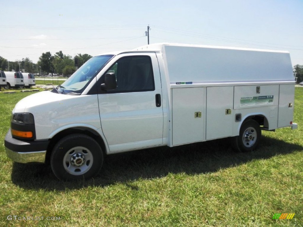 Summit White 2011 GMC Savana Cutaway 3500 Commercial Utility Truck Exterior Photo #51183279