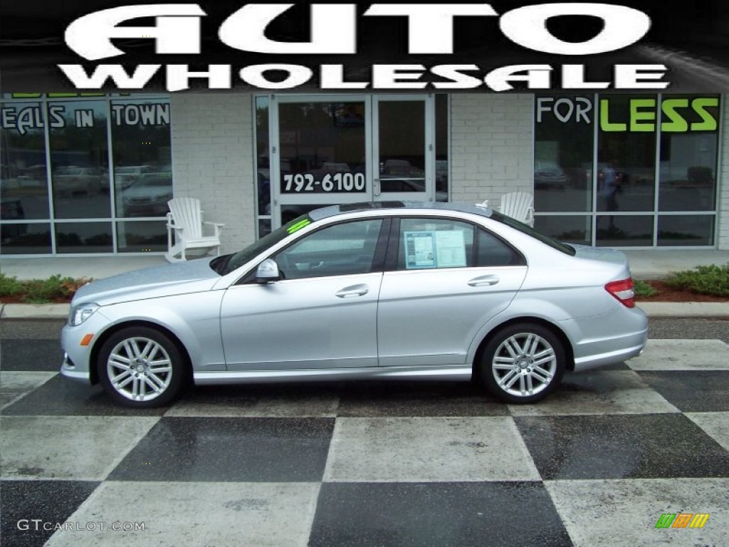 2008 C 300 Sport - Iridium Silver Metallic / Black photo #1