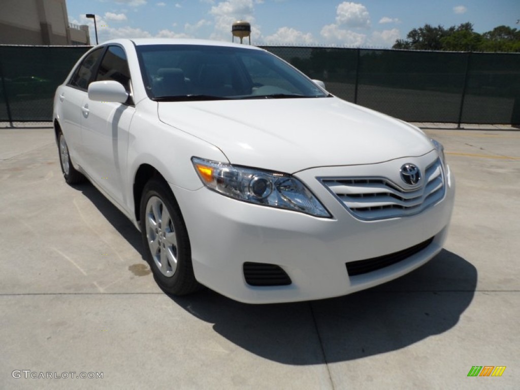 2011 Camry LE - Super White / Ash photo #1