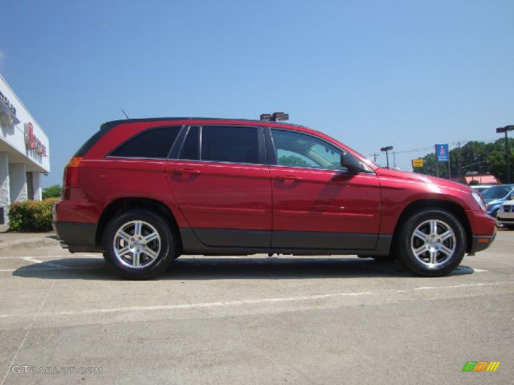 2008 Pacifica Touring - Inferno Red Crystal Pearlcoat / Pastel Slate Gray photo #2