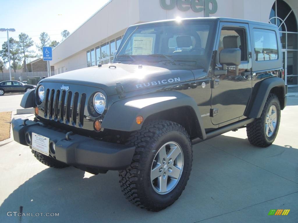 2010 Wrangler Rubicon 4x4 - Black / Dark Slate Gray/Medium Slate Gray photo #1