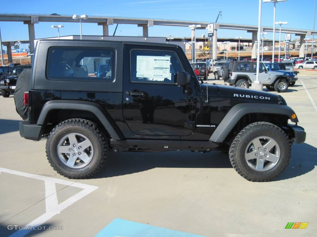 Black 2010 Jeep Wrangler Rubicon 4x4 Exterior Photo #51184887