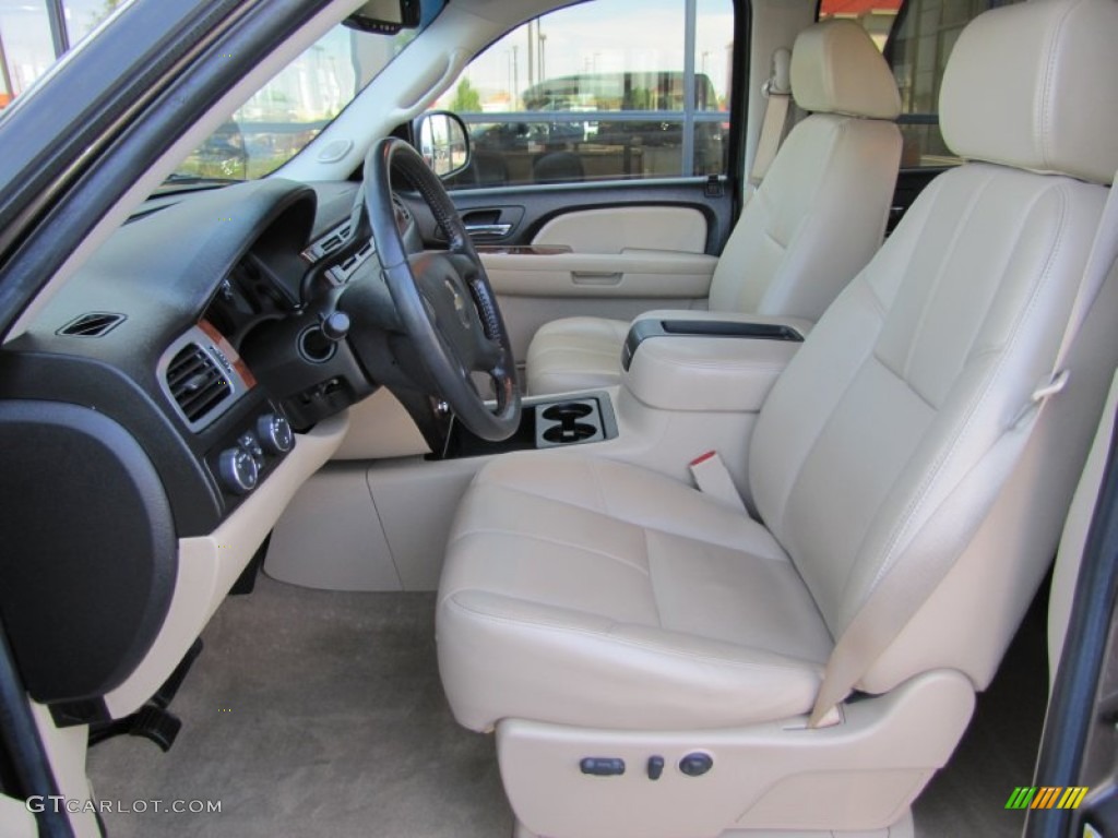 Light Cashmere/Ebony Accents Interior 2008 Chevrolet Silverado 1500 LTZ Crew Cab 4x4 Photo #51186663