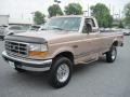 Light Prairie Tan Metallic 1997 Ford F250 XLT Regular Cab 4x4 Exterior