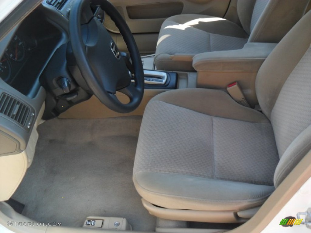 Ivory Interior 2005 Honda Civic Value Package Sedan Photo #51187872