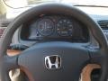 Ivory 2005 Honda Civic Value Package Sedan Steering Wheel