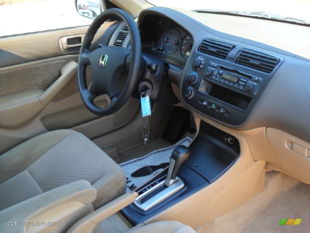 Ivory Interior 2005 Honda Civic Value Package Sedan Photo #51187914