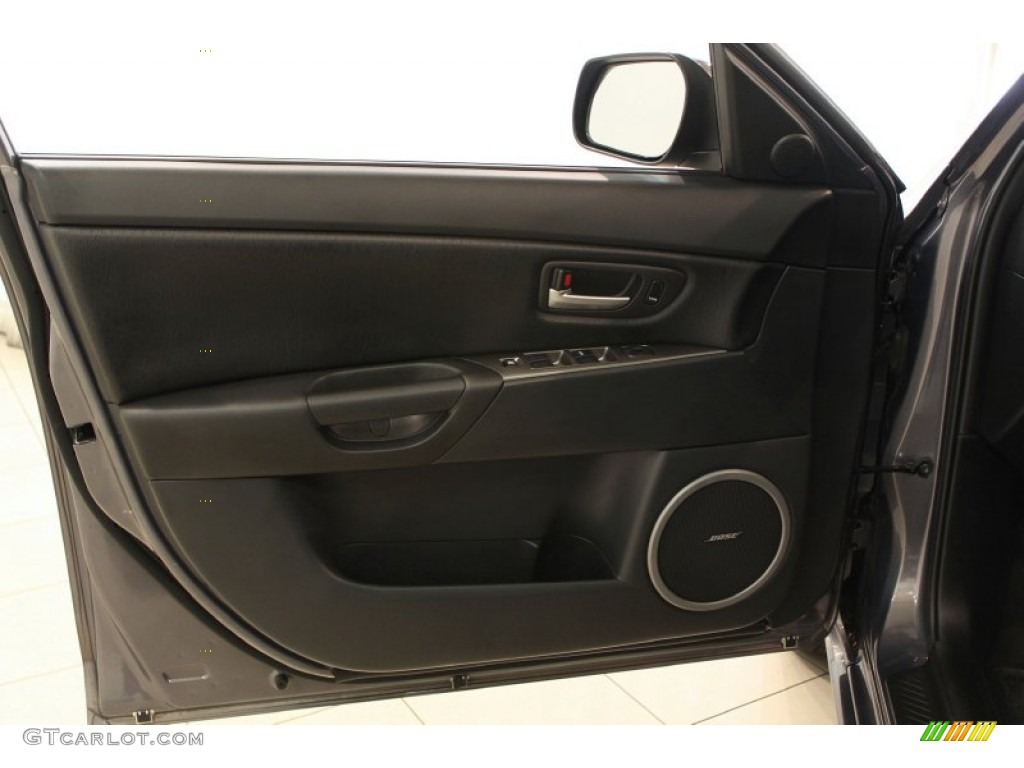 2007 Mazda MAZDA3 s Grand Touring Hatchback Black Door Panel Photo #51188172