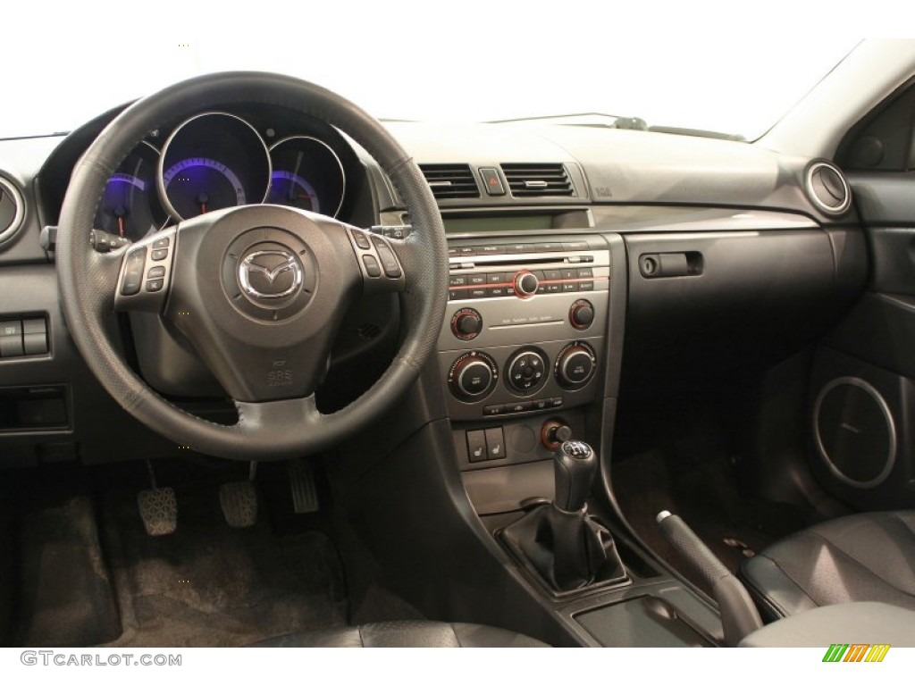 2007 Mazda MAZDA3 s Grand Touring Hatchback Black Dashboard Photo #51188181