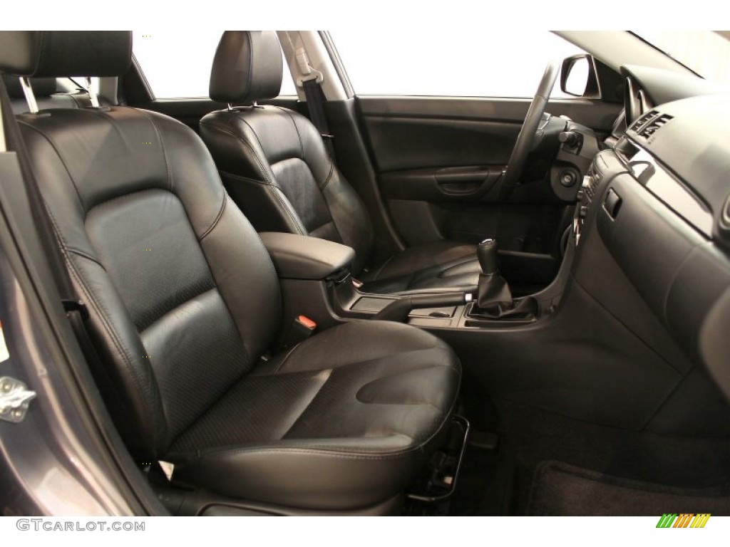 Black Interior 2007 Mazda MAZDA3 s Grand Touring Hatchback Photo #51188199