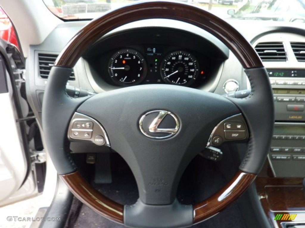 2011 Lexus ES 350 Light Gray Steering Wheel Photo #51189676