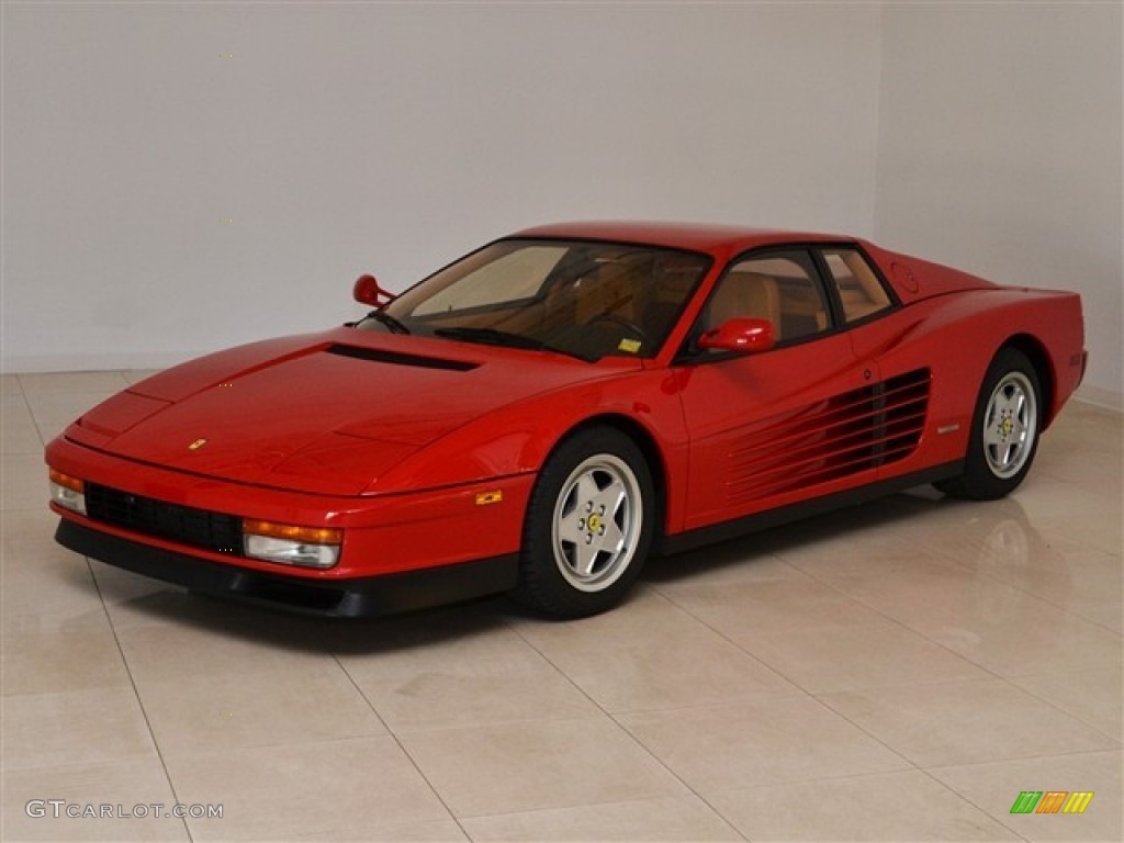 Red Ferrari Testarossa