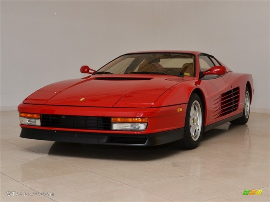 Red 1990 Ferrari Testarossa Standard Testarossa Model Exterior Photo #51189937