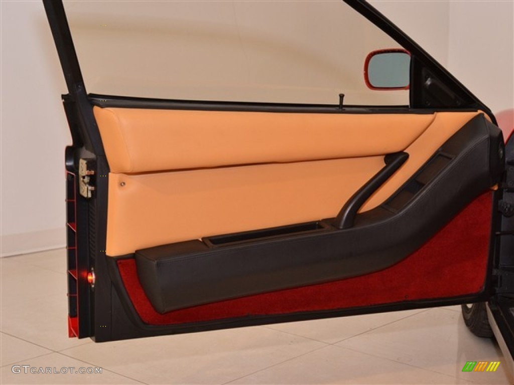 1990 Ferrari Testarossa Standard Testarossa Model Tan Door Panel Photo #51190162