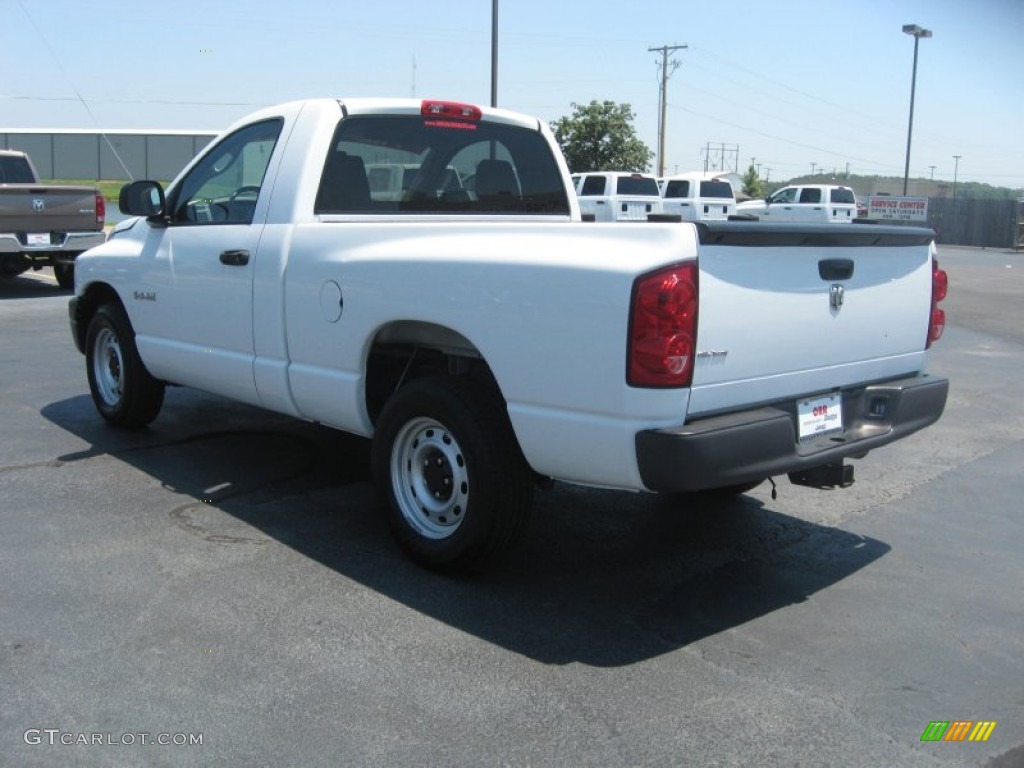 2008 Ram 1500 ST Regular Cab - Bright White / Medium Slate Gray photo #7