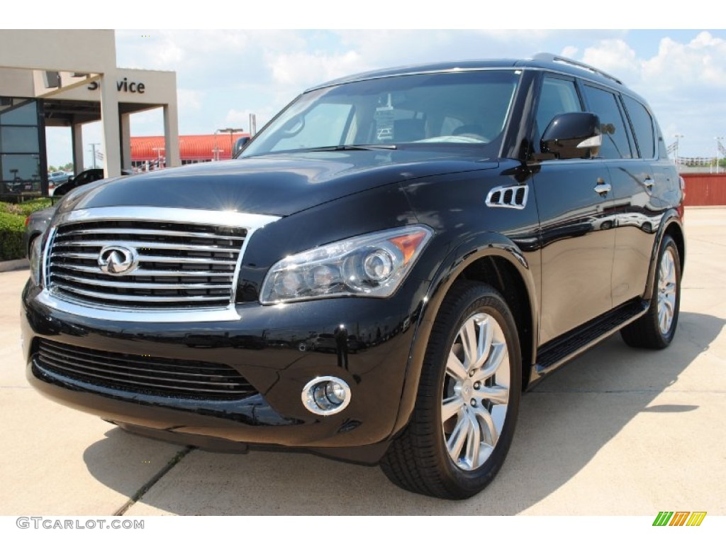 2011 QX 56 4WD - Black Obsidian / Graphite photo #1