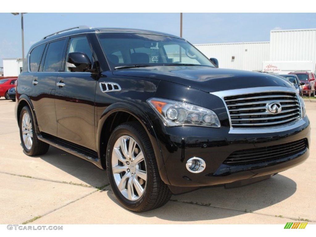 Black Obsidian 2011 Infiniti QX 56 4WD Exterior Photo #51191170
