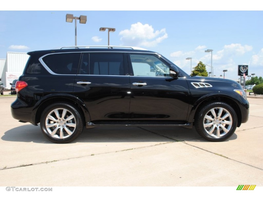 Black Obsidian 2011 Infiniti QX 56 4WD Exterior Photo #51191185