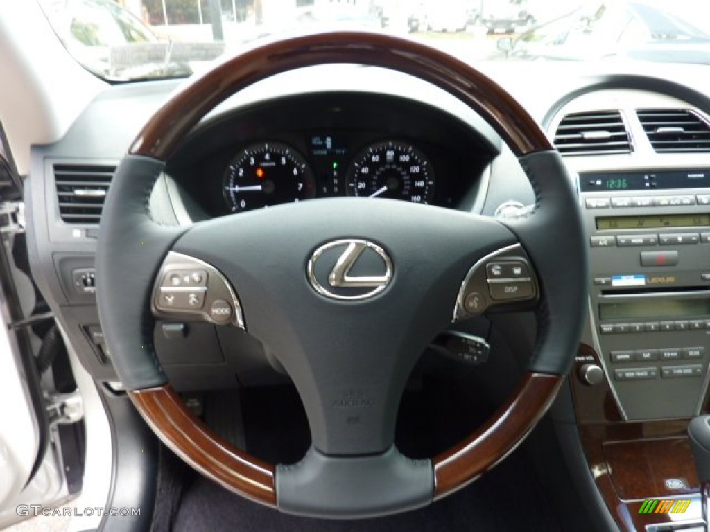 2011 Lexus ES 350 Light Gray Steering Wheel Photo #51191323
