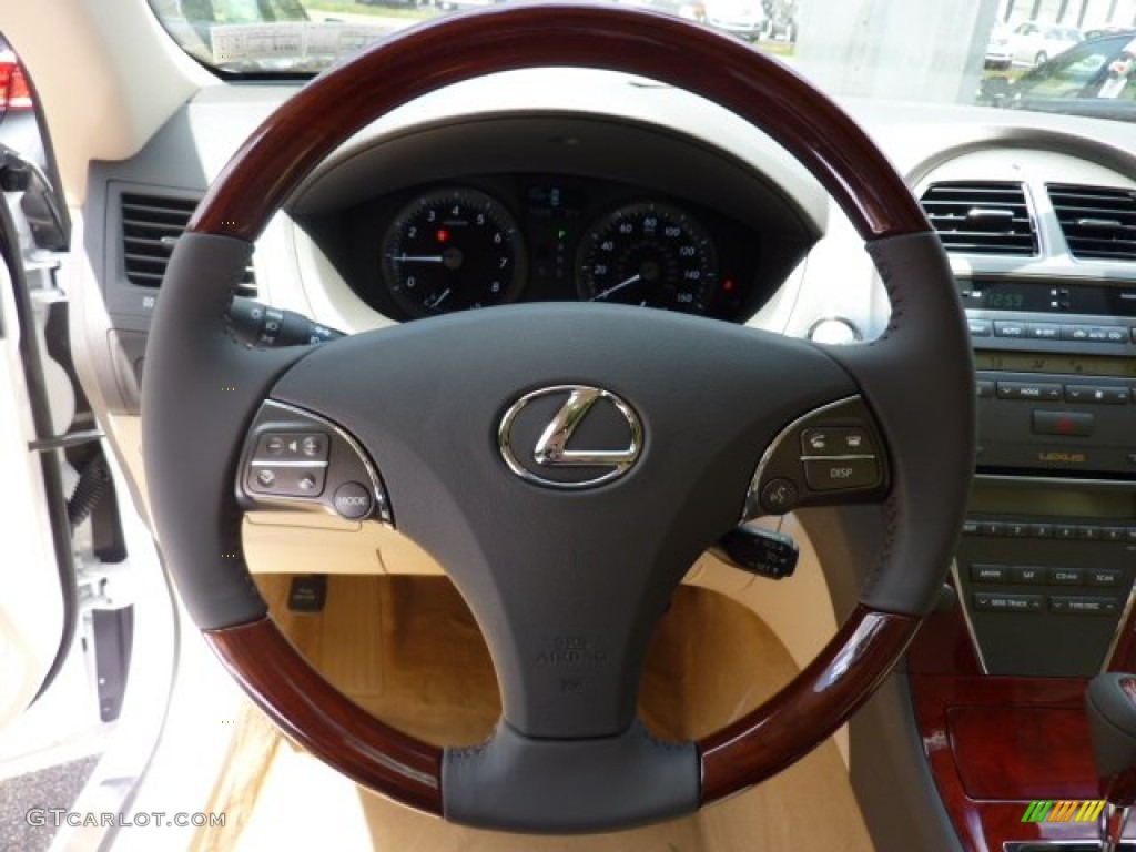2011 Lexus ES 350 Parchment Steering Wheel Photo #51192214