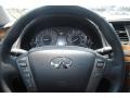 2011 Infiniti QX Graphite Interior Steering Wheel Photo