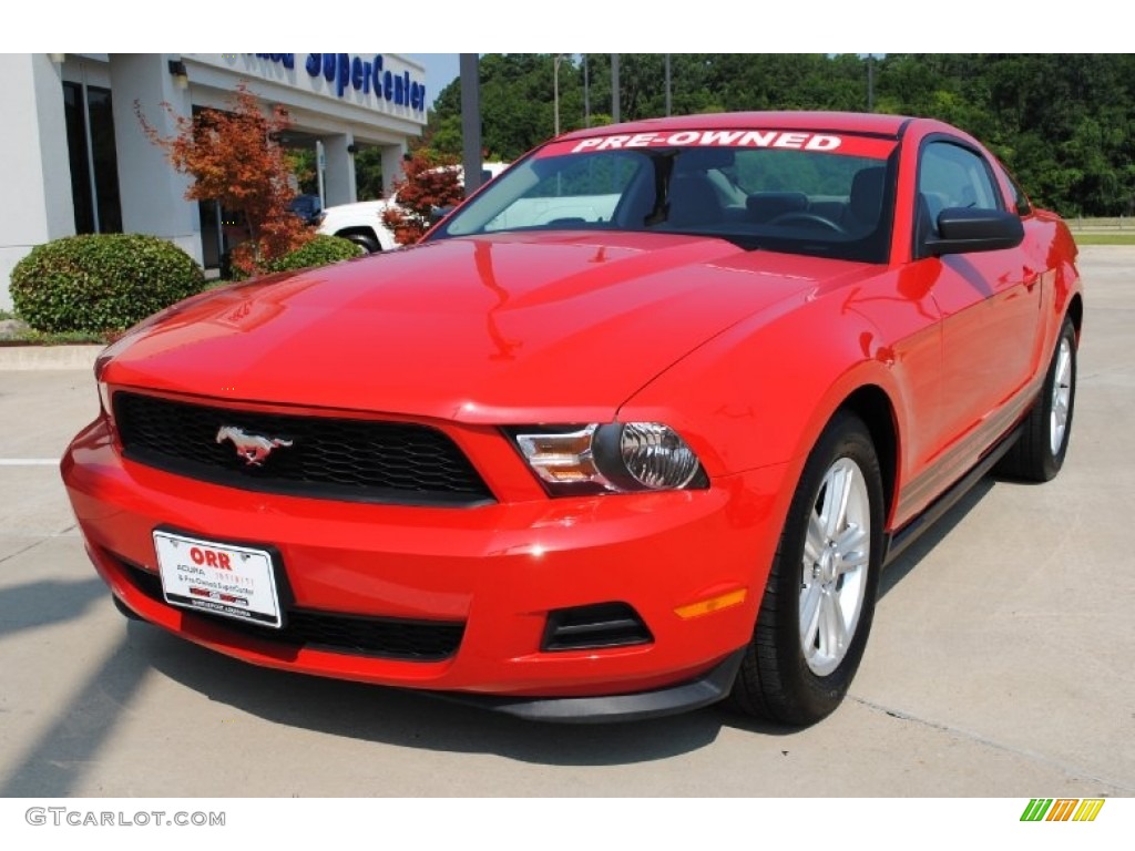 2011 Mustang V6 Premium Coupe - Race Red / Stone photo #1