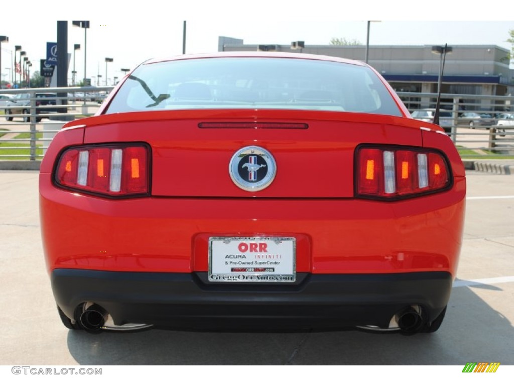 2011 Mustang V6 Premium Coupe - Race Red / Stone photo #6