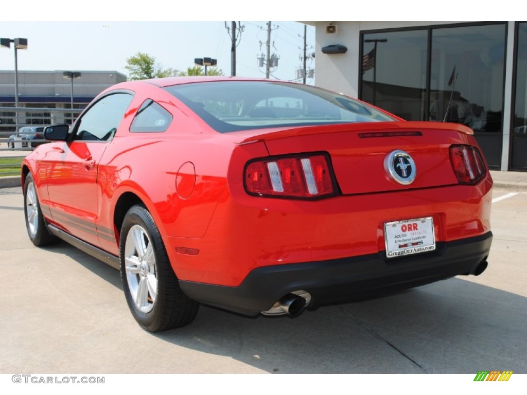 2011 Mustang V6 Premium Coupe - Race Red / Stone photo #7