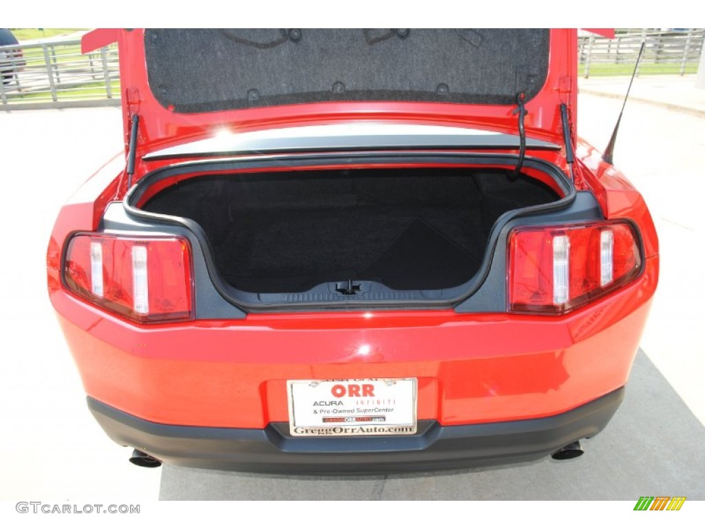 2011 Mustang V6 Premium Coupe - Race Red / Stone photo #11