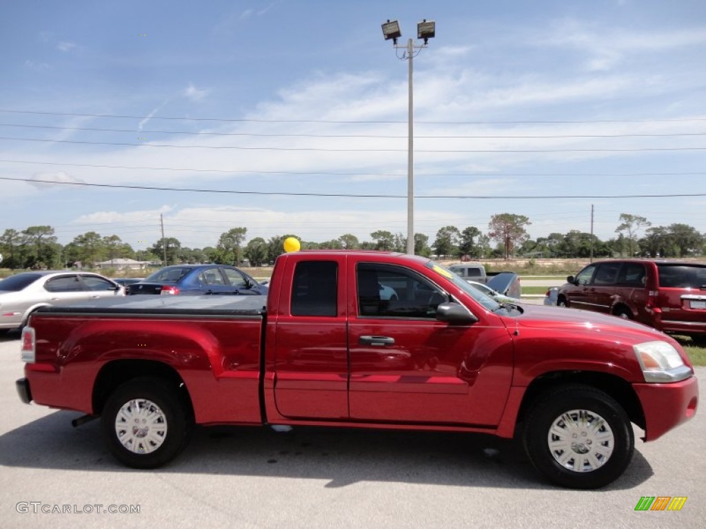 2008 Raider LS Extended Cab - Lava Red Pearl / Slate photo #10
