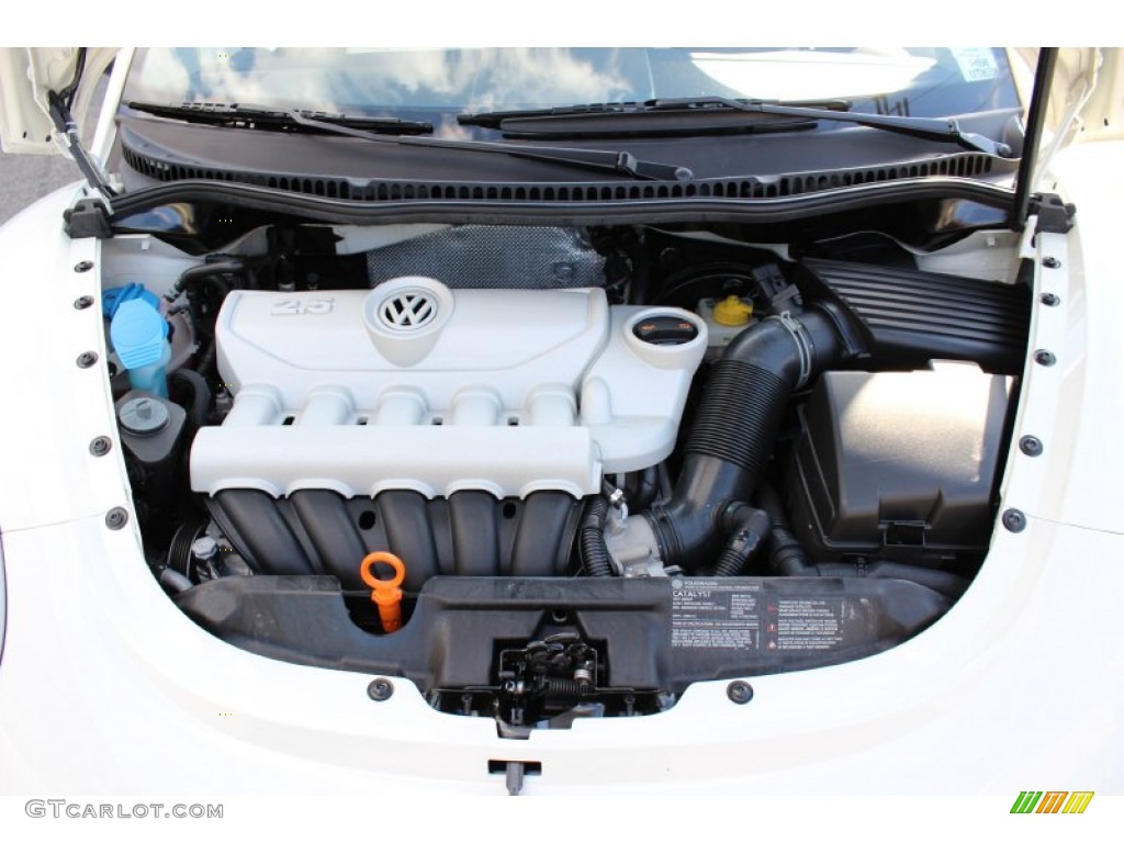 2008 Volkswagen New Beetle Triple White Coupe 2.5L DOHC 20V 5 Cylinder Engine Photo #51193279