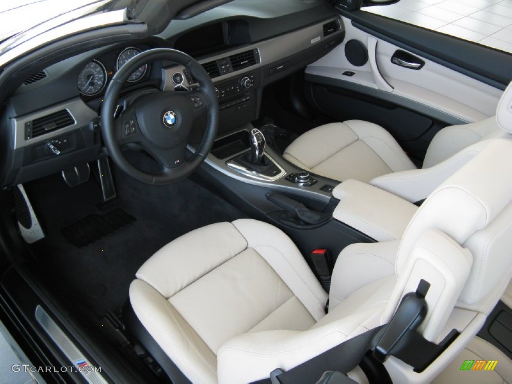 Oyster Black Dakota Leather Interior 2011 Bmw 3 Series 335is