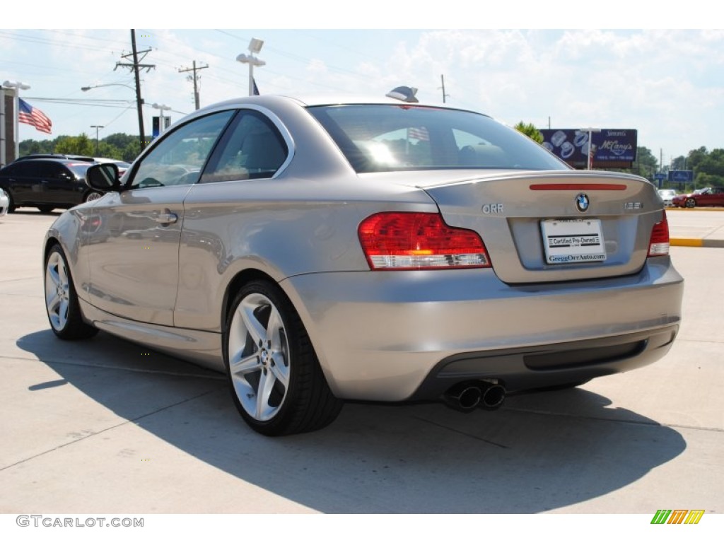 2010 1 Series 135i Coupe - Cashmere Silver Metallic / Taupe photo #7