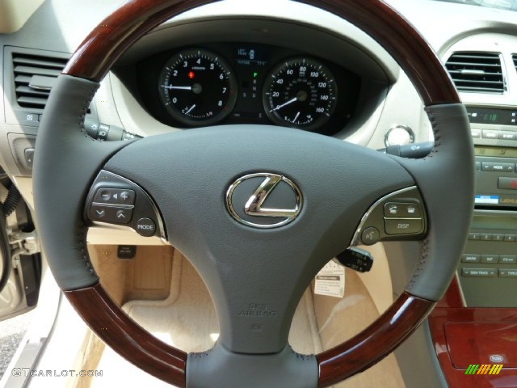2011 Lexus ES 350 Parchment Steering Wheel Photo #51195025
