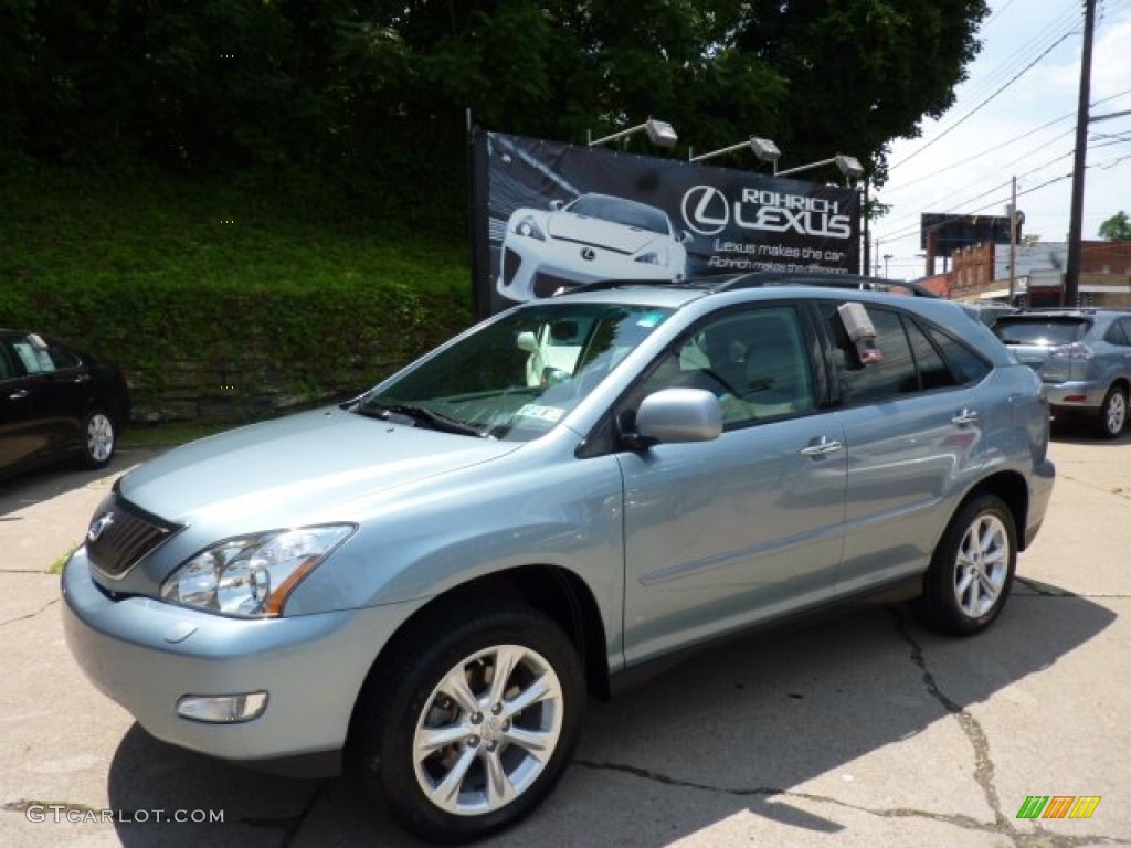 2009 RX 350 AWD - Breakwater Blue Metallic / Light Gray photo #1