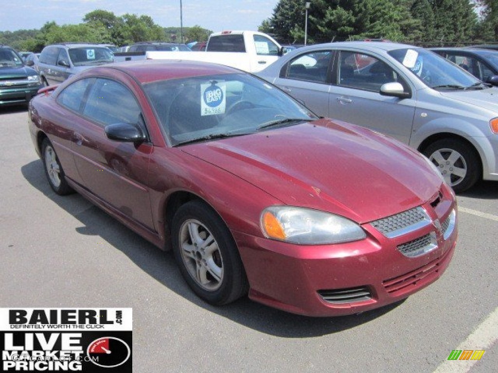 2003 Stratus SXT Coupe - Deep Red Pearl / Black photo #1