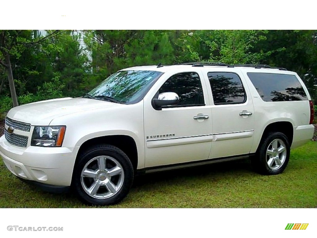 Summit White 2008 Chevrolet Suburban 1500 LTZ 4x4 Exterior Photo #51197962
