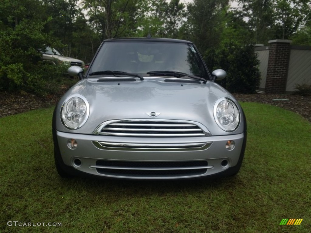 2008 Cooper Convertible - Pure Silver Metallic / Space Gray/Panther Black photo #2