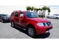 2010 Red Brick Nissan Pathfinder LE 4x4  photo #3