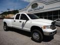 2005 Bright White Dodge Ram 3500 SLT Quad Cab 4x4 Dually  photo #1