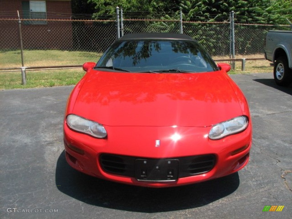 Bright Rally Red 2002 Chevrolet Camaro Convertible Exterior Photo #51199597