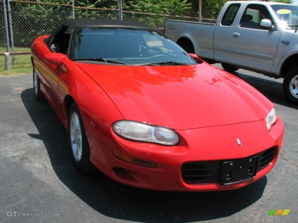 Bright Rally Red 2002 Chevrolet Camaro Convertible Exterior Photo #51199612