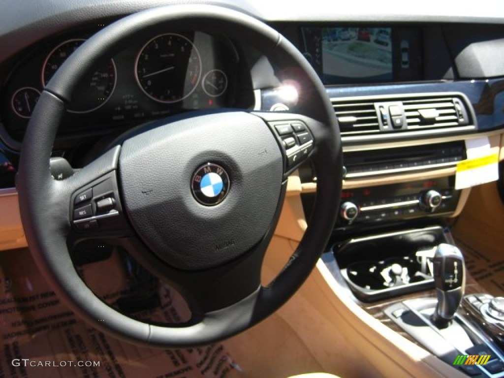 2011 5 Series 528i Sedan - Dark Graphite Metallic / Venetian Beige photo #7