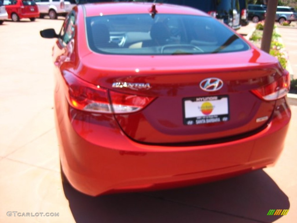 2012 Elantra Limited - Red Allure / Beige photo #3